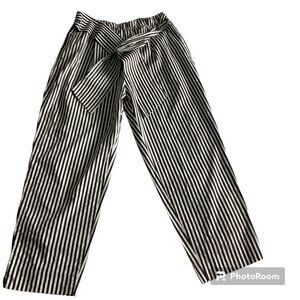 Zara Pant Black/White Stripe - Size L